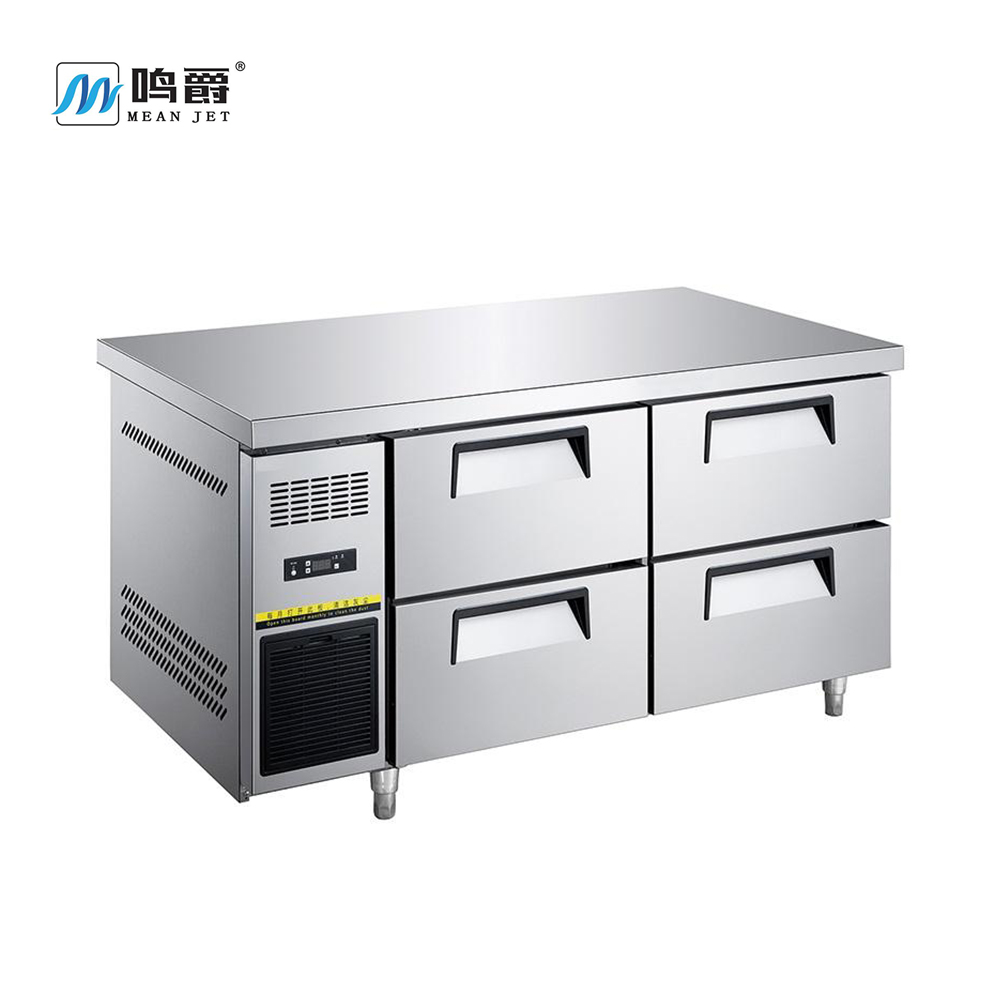 四门六抽屉台下式冰箱